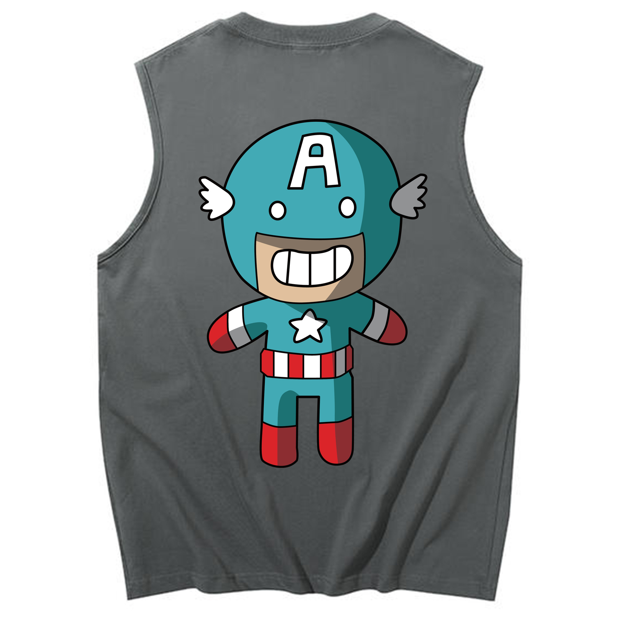 （画像用） アベンジャーズ The Avengers コットン100％タンクトップ（背面プリント）